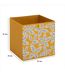 Lot de 6 boites de rangement FOLIA - L. 31 x l.31 x H. 31 cm - Jaune-4