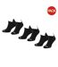 Pack Of 3  Unisex Adult Running Trainer Socks  Black New Balance-1