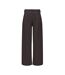 Pantalon fluide femme marron jdy honey-1