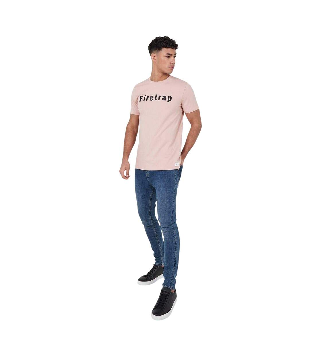 Jean Motif/style Logo Homme Bleu Firetrap-1