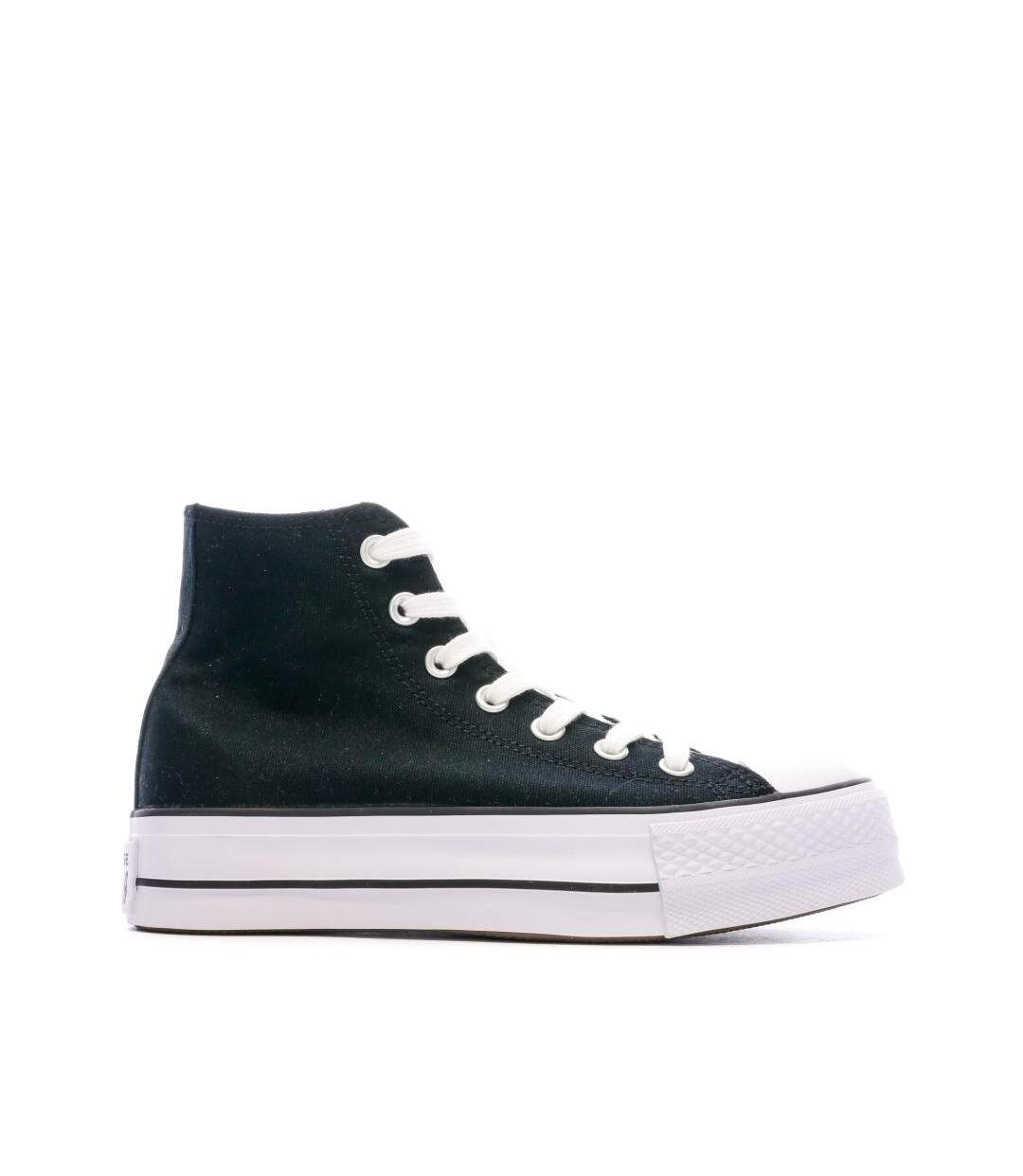 Baskets noir femme converse chuck taylor all star platform-2