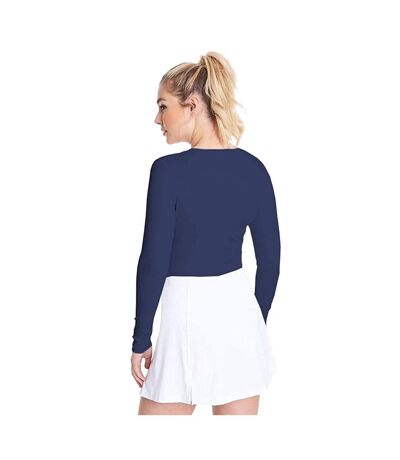 Lot De 2  T-shirts À Manches Longues Femme Bleu Marine Rhino