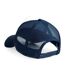 Beechfield Mens Half Mesh Trucker Cap / Headwear (Pack of 2) (French Navy/White) - UTRW6695