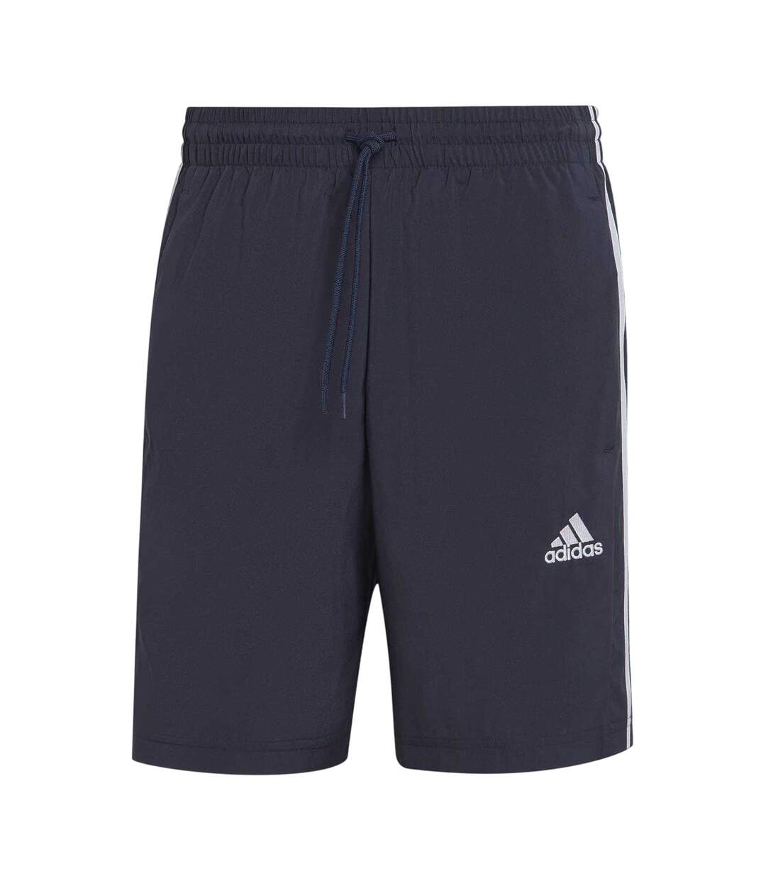 Short Motif/style 3 Rayures Homme Bleu Marine Blanc Adidas-1