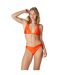 Haut de maillot de bain triangle orange Reflet-4