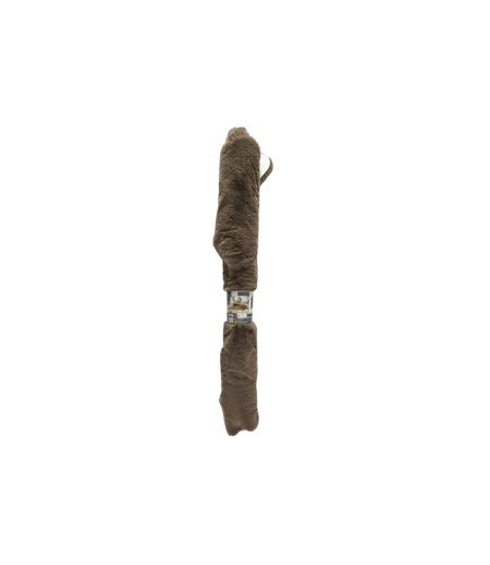 Tapis Fausse Fourrure Effet Peau 120x158cm Taupe