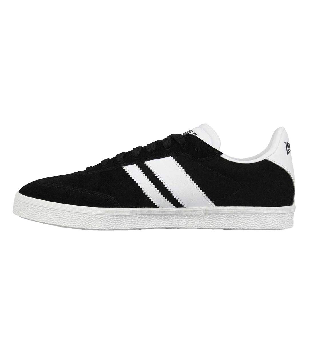 Mens Hayes Suede Trainers Black Lonsdale-2