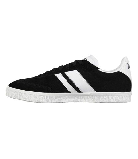 Mens Hayes Suede Trainers Black Lonsdale