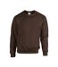 Sweat Homme Chocolat Foncé Gildan-1