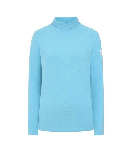 Haut Polaire Manches Longues Motif/style Pénombre Femme Bleu Pétrole Lazy Jacks