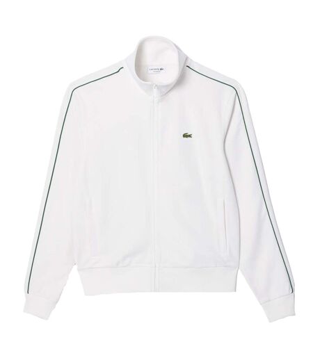 Mens Paris Pique Track Jacket Cream Lacoste