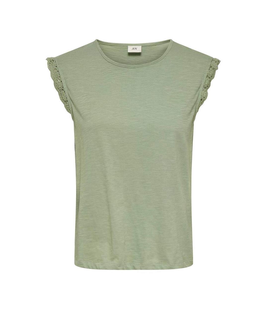 T-Shirt vert femme jdy salva-3