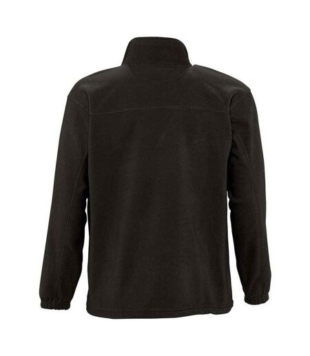 Unisex Adult North Fleece Jacket Black SOLS