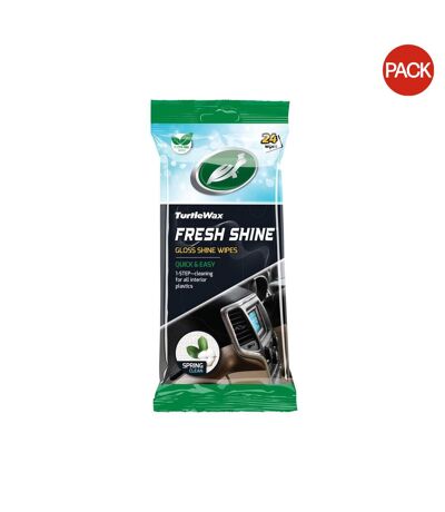 Pack of 2 Turtle wax fresh shine gloss wipes, spring fresh 4 one size multi colour TWX