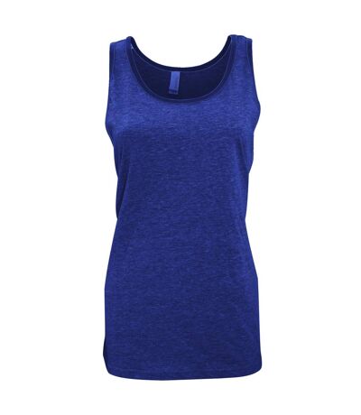 Canvas Adults Unisex Jersey Sleeveless Tank Top (Heather Navy Blue) - UTBC1335