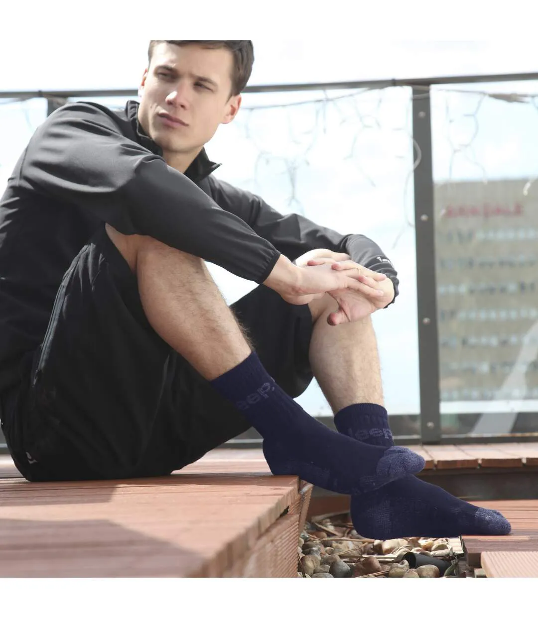 Jeep - 12 paires de chaussettes de randonnée en coton rembourré pour hommes-4