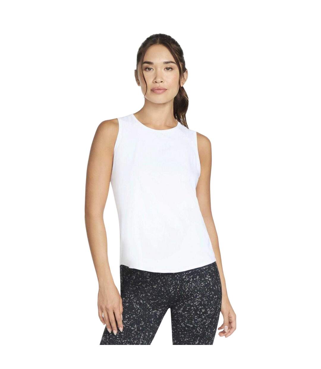 Womens/ladies Stride Performance Performance Tank Top White Skechers-1