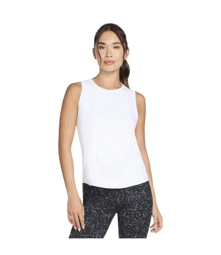 Womens/ladies Stride Performance Performance Tank Top White Skechers
