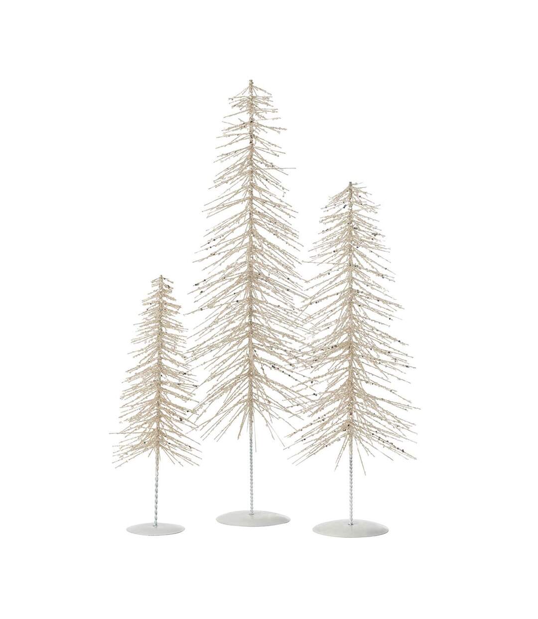 Sapin de Noël Déco à Paillettes Dreams 58cm Argent-2