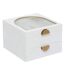 Boîte à Bijoux 2 Tiroirs Wild Romance 20cm Blanc-1