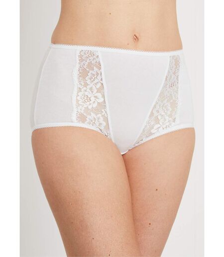 Culotte taille haute dentelle - lot de 3