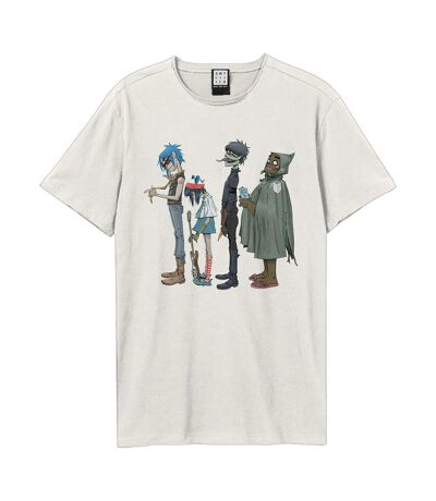 T-shirt Standing Group Shot Adulte Vieux Blanc Amplified