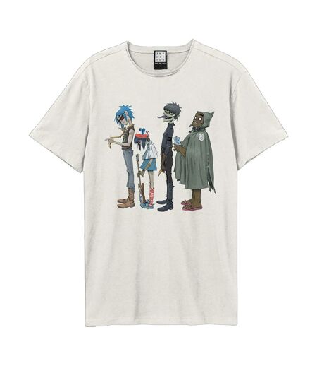 T-shirt Standing Group Shot Adulte Vieux Blanc Amplified