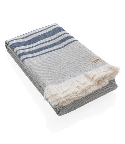 Yumiko aware hammam bath towel navy Ukiyo
