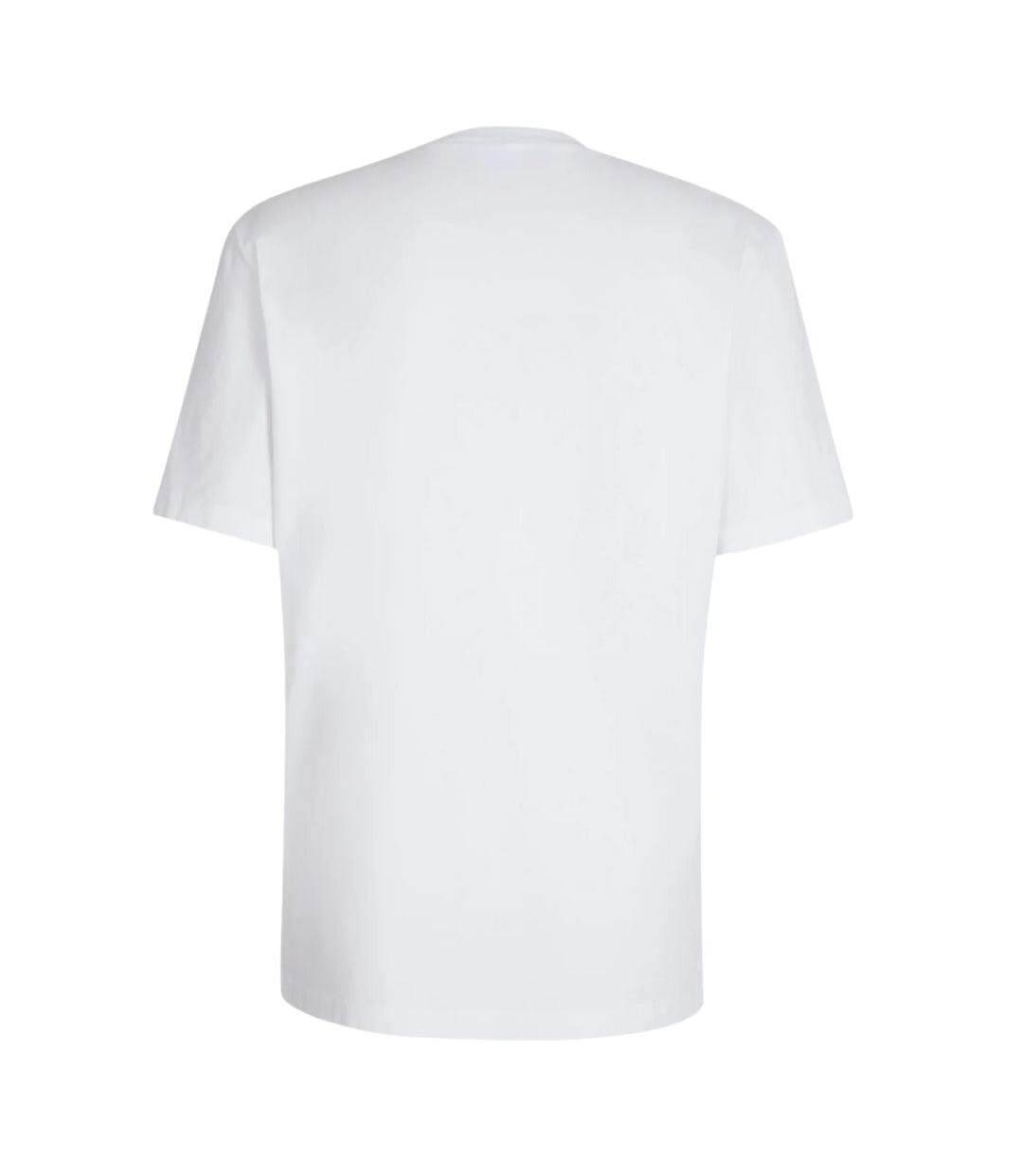 T-shirt Motif/style Logo Homme Blanc Rouge DSquared2-2