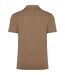 Mens jersey short-sleeved shirt washed cream coffee Spasso-2