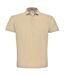 B&c Id.001 Polo À Manches Courtes Pour Hommes Beige B And C-2