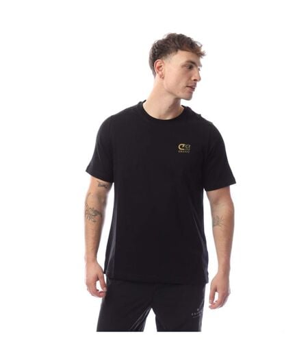 T-shirt Motif/style Holographique Homme Noir Jaune Or Cruyff