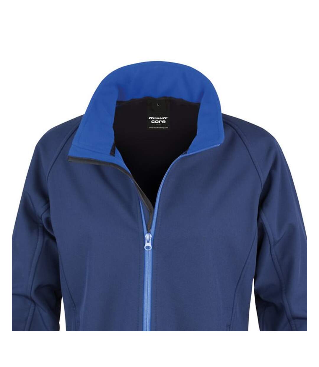 Womens/ladies Printable Soft Shell Jacket Navy Royal Blue Result Core-2