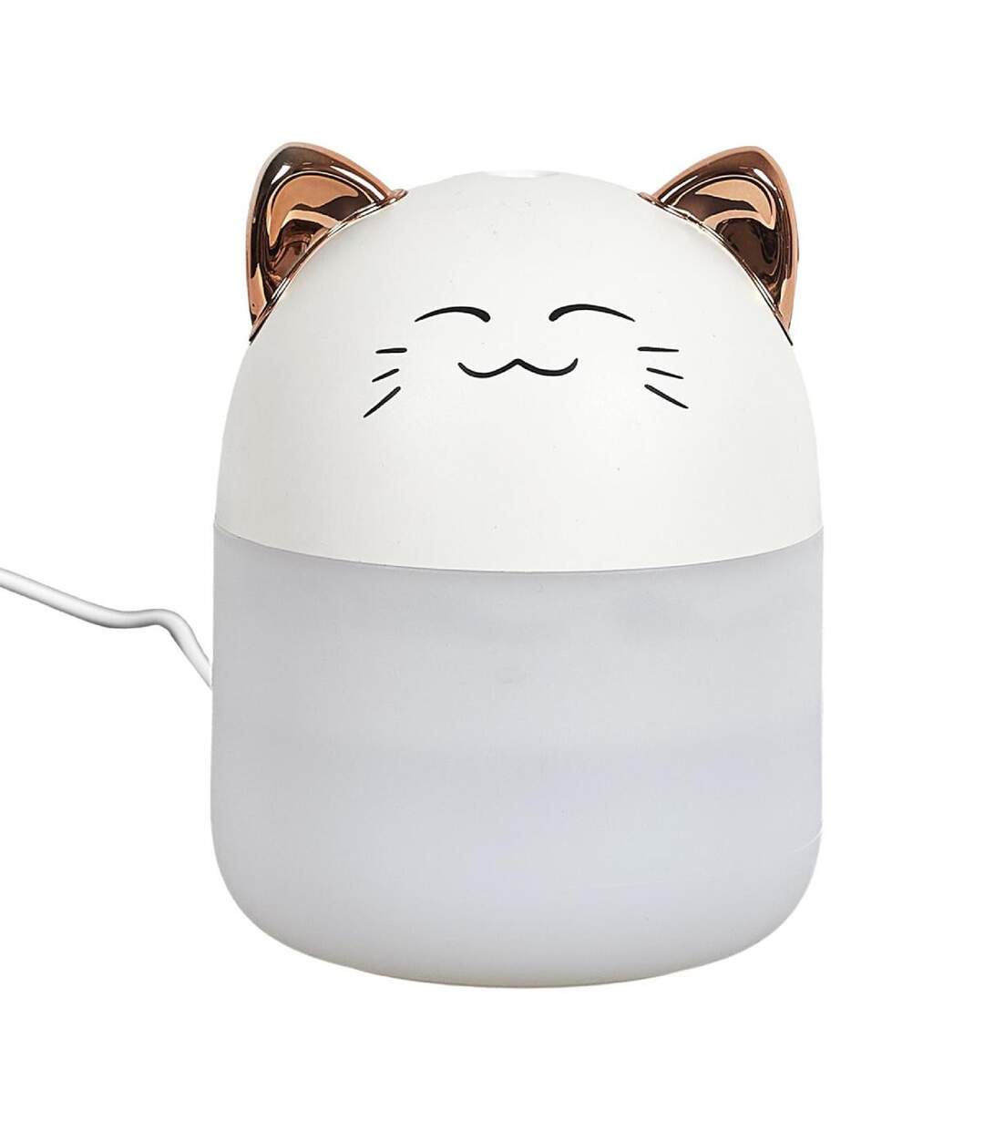 Diffuseur de Parfum LED Chat 200ml Blanc-1