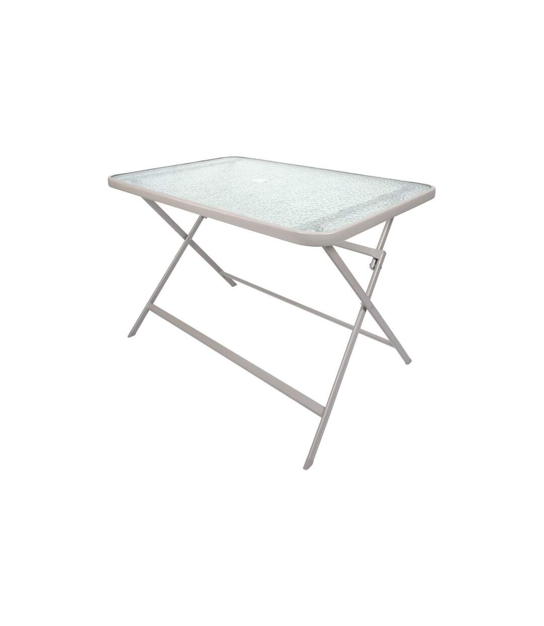 Table de Jardin en Verre Formentera 110cm Beige-4