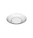 Lot de 6 Assiettes Plates Réutilisables Martelé 27cm Transparent-1