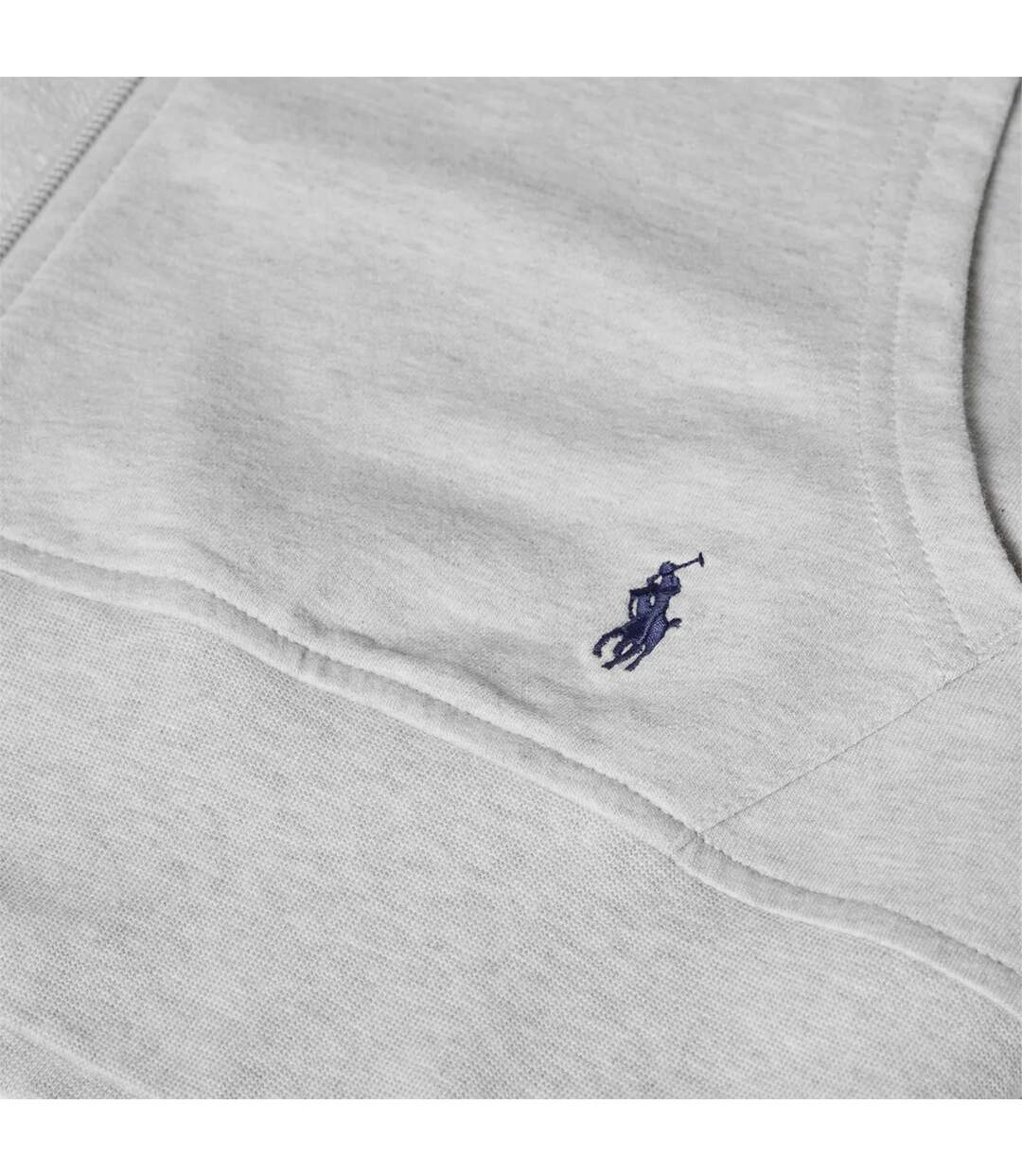 Veste À Capuche Motif/style Logo Brodé Polo Homme Gris Chiné Ralph Lauren-4