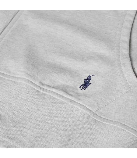 Veste À Capuche Motif/style Logo Brodé Polo Homme Gris Chiné Ralph Lauren