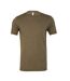 Canvas Triblend T-shirt À Manches Courtes Homme Vert Sombre Bella + Canvas-1