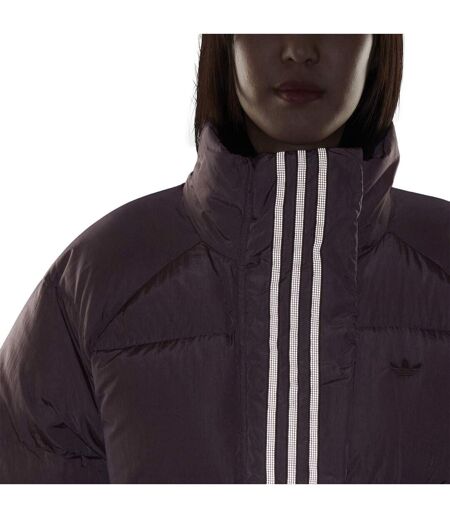 Doudoune Motif/style 3 Rayures Femme Rose Mauve Adidas