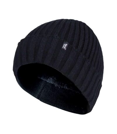 Mens Fleece Lined Thermal Cuffed Winter Beanie Hat