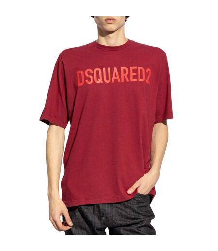 T-shirt Motif/style Logo Homme Rouge DSquared2