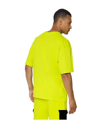 Unisex adult continu8 cargo pocket boxy t-shirt yellow Hype