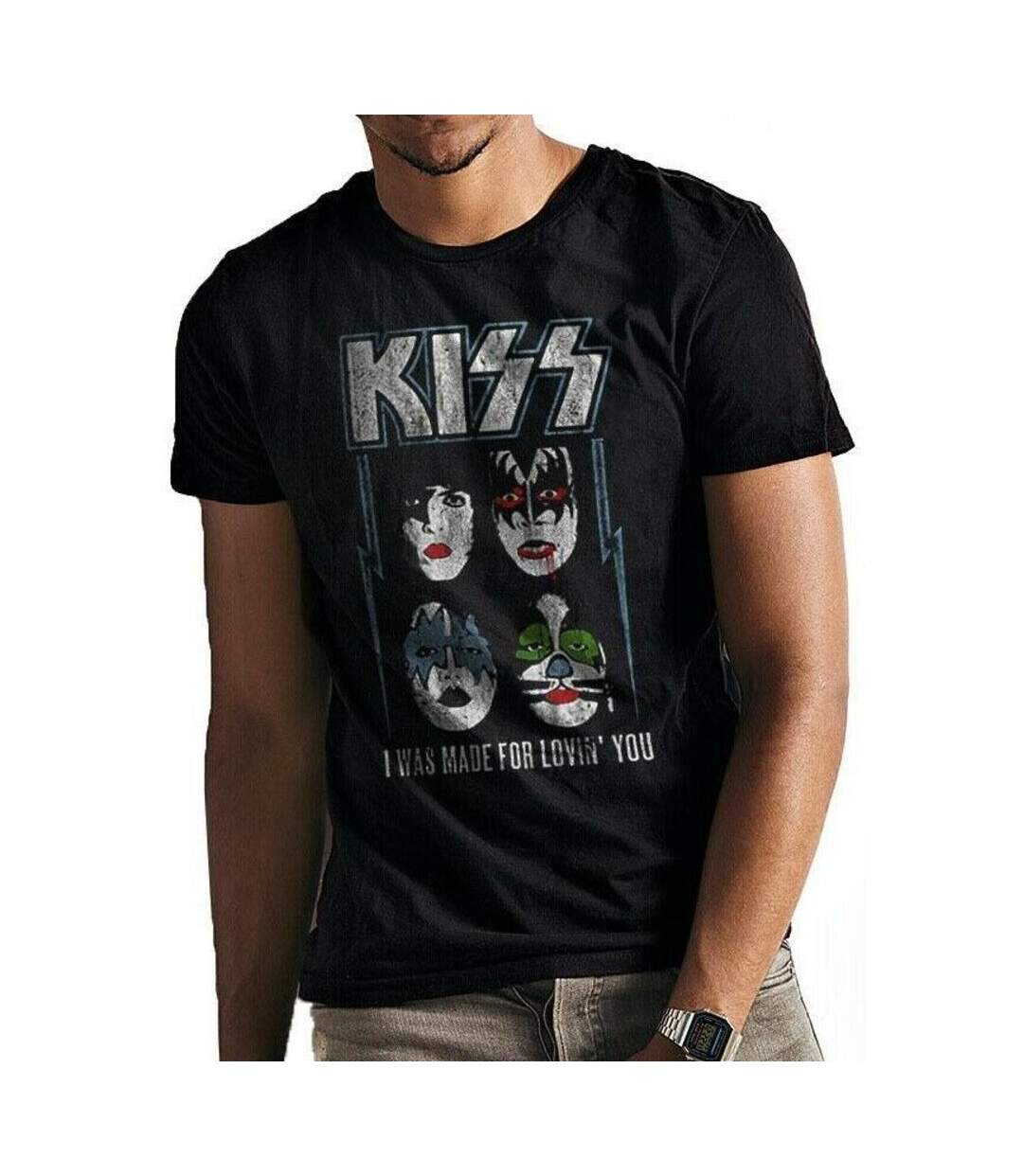 T-shirt Was Made For Loving You Adulte Gris Foncé Amplified-2