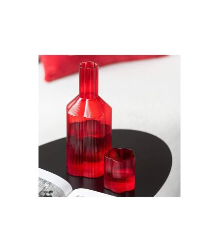 Carafe en Verre Fiole 27cm Rouge