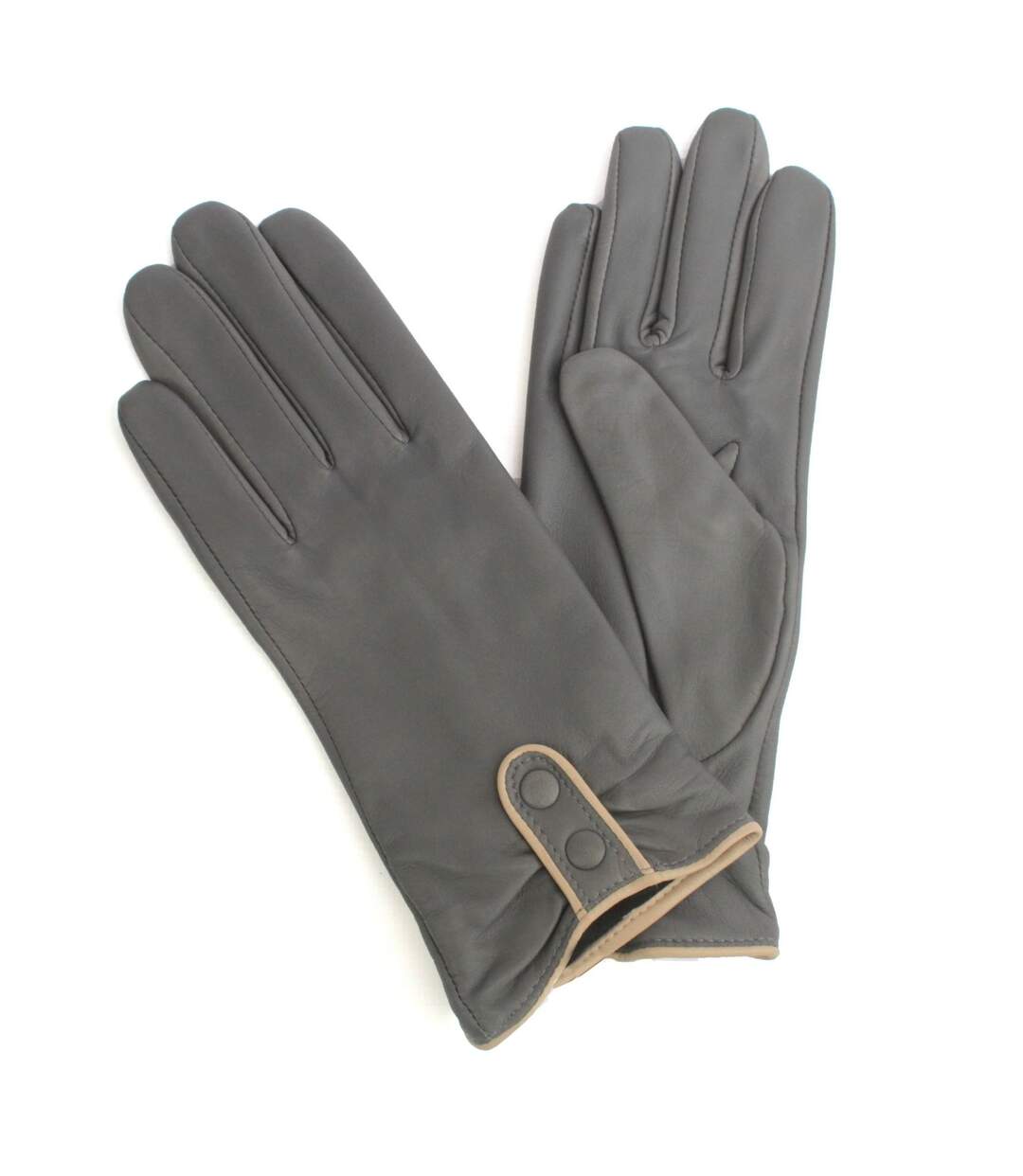 Gants d'hiver poppy femme gris / blanc cassé Eastern Counties Leather-1