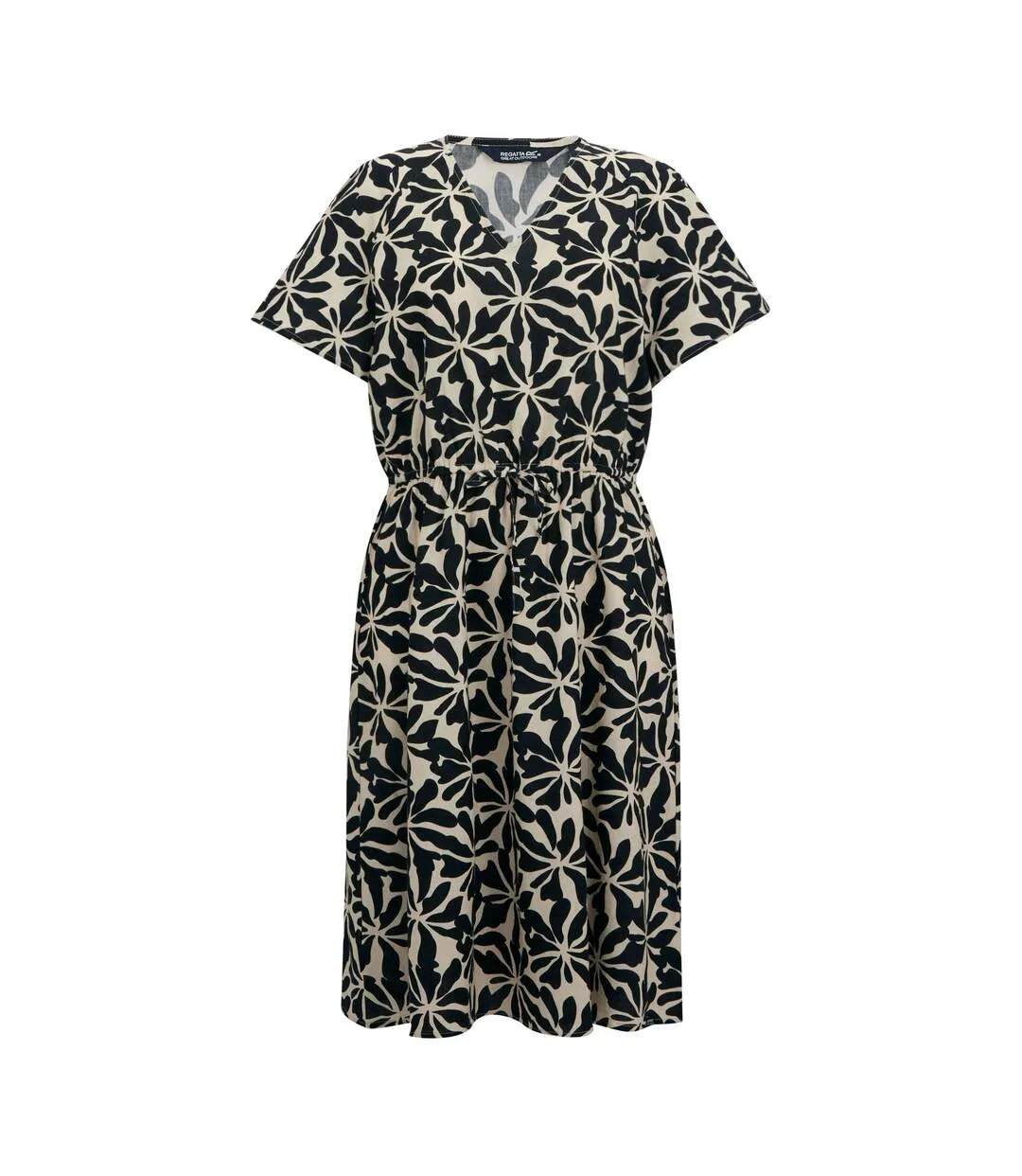 Womens/ladies Elona Abstract Floral Midi Dress Multicoloured Regatta-2