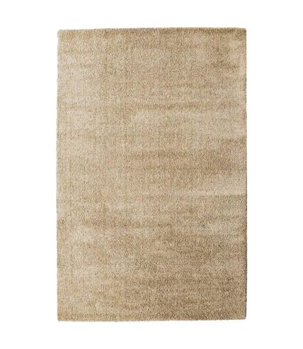 Tapis longs poils shaggy tissé motif uni SILCHOU