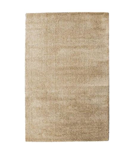 Tapis longs poils shaggy tissé motif uni SILCHOU