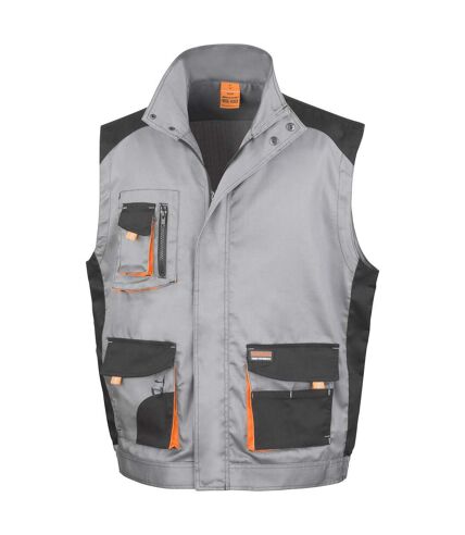 Work-guard mens lite gilet gray/black Result